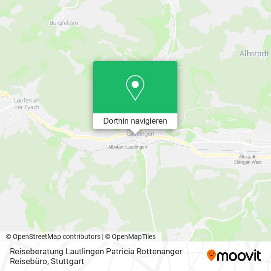Reiseberatung Lautlingen Patricia Rottenanger Reisebüro Karte
