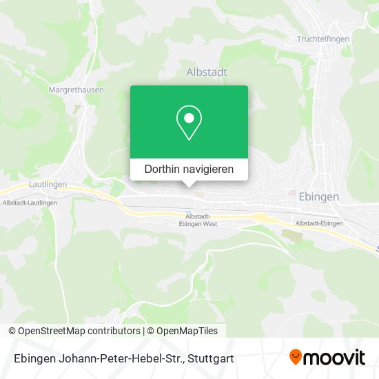 Ebingen Johann-Peter-Hebel-Str. Karte
