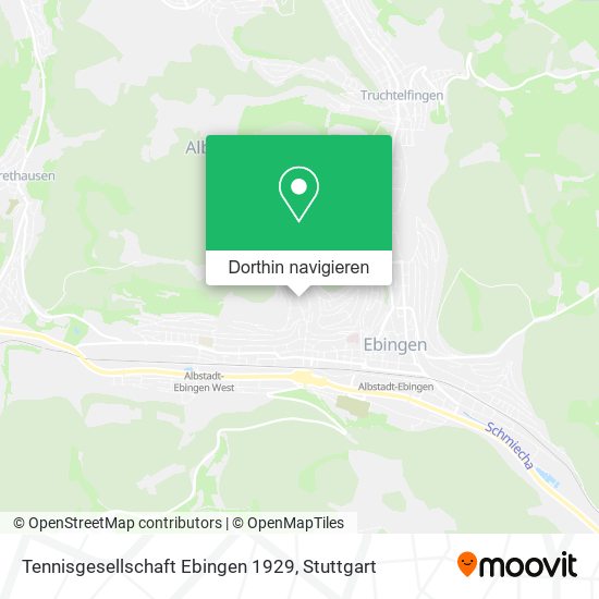 Tennisgesellschaft Ebingen 1929 Karte
