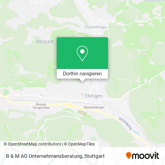 B & M AG Unternehmensberatung Karte