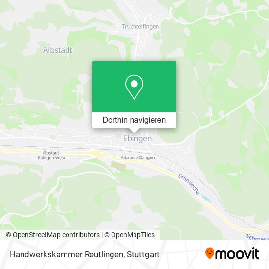 Handwerkskammer Reutlingen Karte