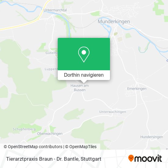 Tierarztpraxis Braun - Dr. Bantle Karte
