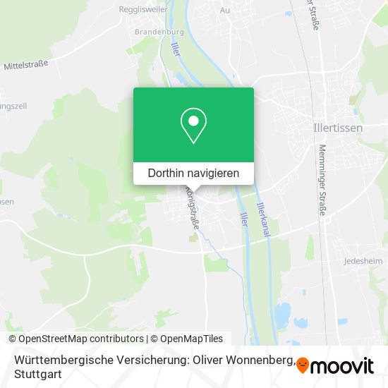 Württembergische Versicherung: Oliver Wonnenberg Karte