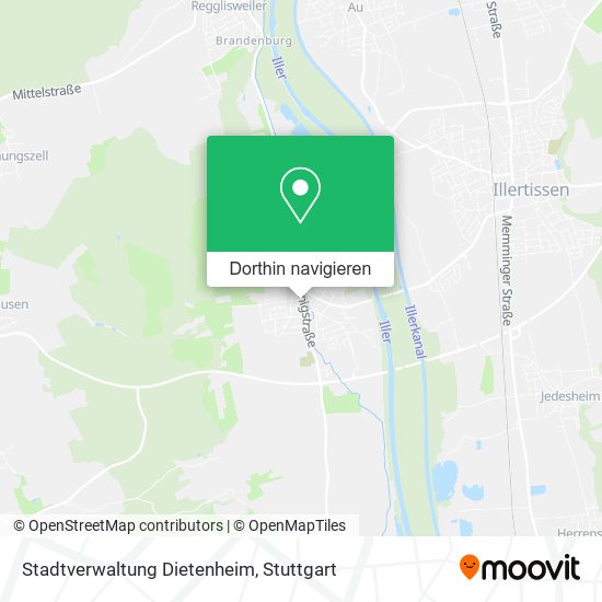 Stadtverwaltung Dietenheim Karte