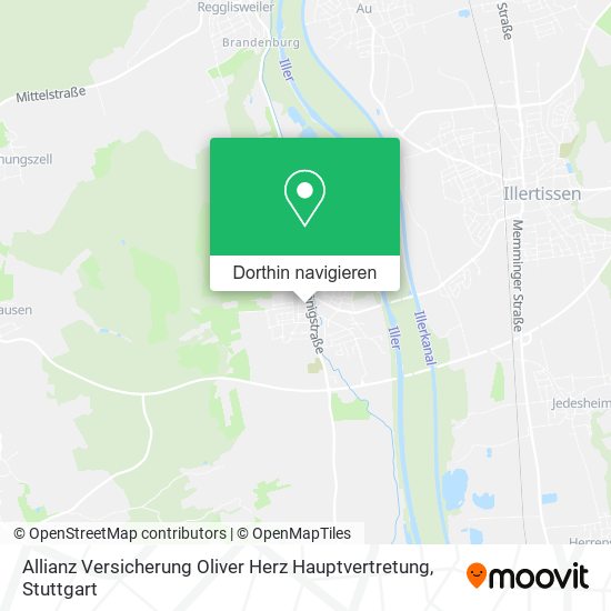 Allianz Versicherung Oliver Herz Hauptvertretung Karte