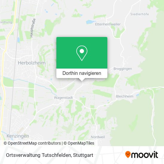 Ortsverwaltung Tutschfelden Karte