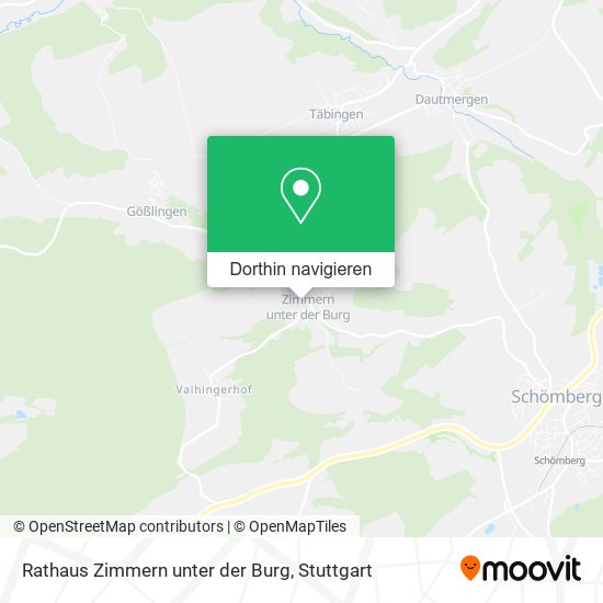 Rathaus Zimmern unter der Burg Karte