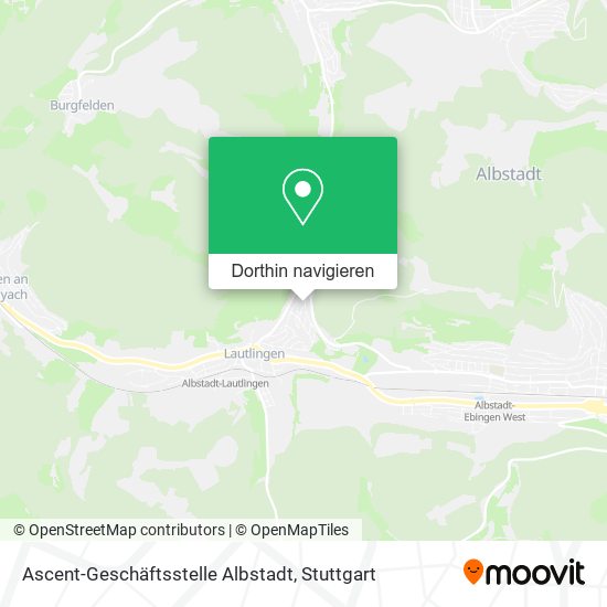 Ascent-Geschäftsstelle Albstadt Karte