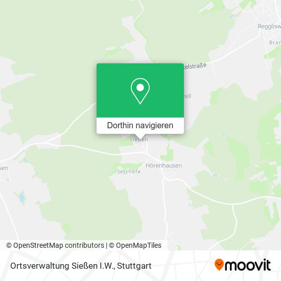 Ortsverwaltung Sießen I.W. Karte