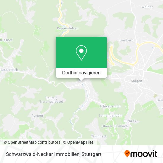 Schwarzwald-Neckar Immobilien Karte