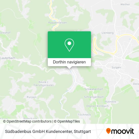 Südbadenbus GmbH Kundencenter Karte