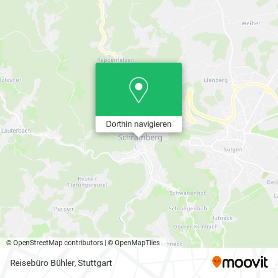 Reisebüro Bühler Karte