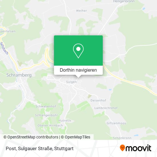 Post, Sulgauer Straße Karte