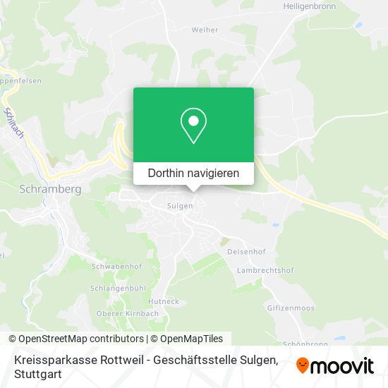 Kreissparkasse Rottweil - Geschäftsstelle Sulgen Karte