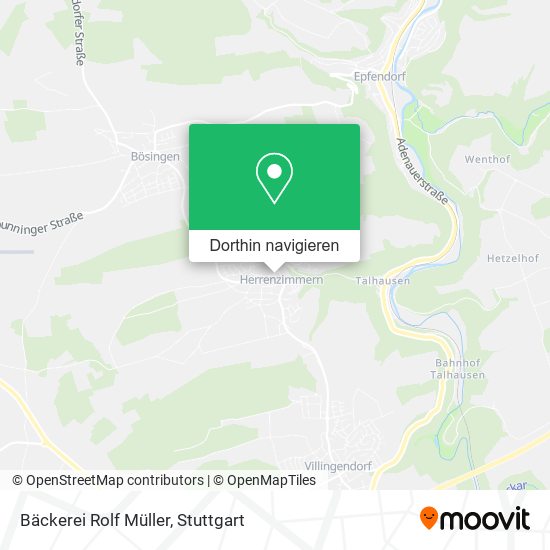 Bäckerei Rolf Müller Karte