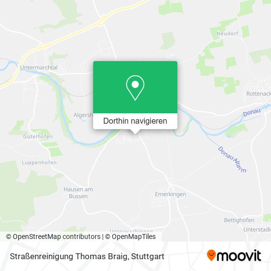 Straßenreinigung Thomas Braig Karte