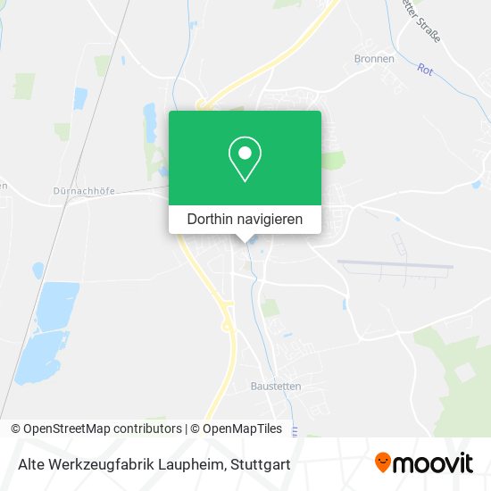 Alte Werkzeugfabrik Laupheim Karte