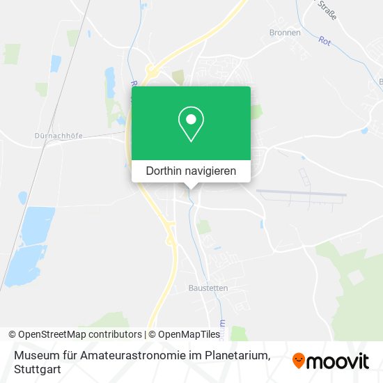 Museum für Amateurastronomie im Planetarium Karte