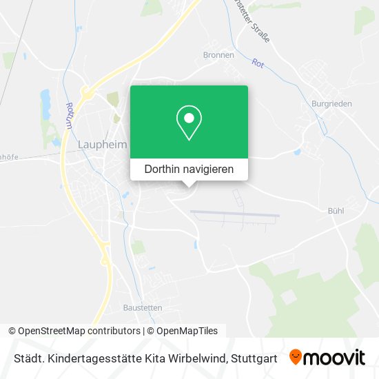 Städt. Kindertagesstätte Kita Wirbelwind Karte