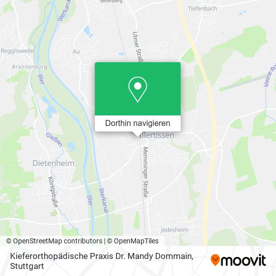Kieferorthopädische Praxis Dr. Mandy Dommain Karte