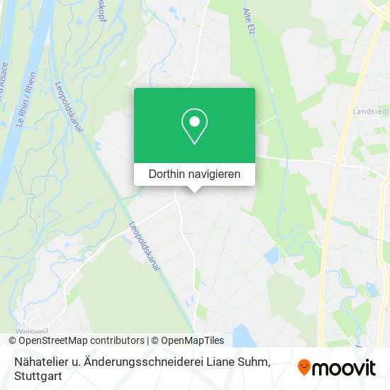Nähatelier u. Änderungsschneiderei Liane Suhm Karte