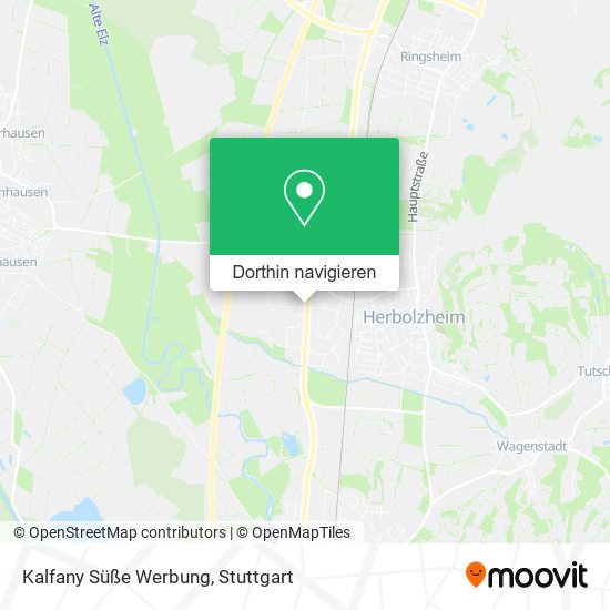 Kalfany Süße Werbung Karte