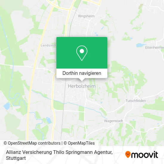 Allianz Versicherung Thilo Springmann Agentur Karte