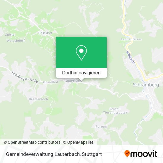 Gemeindeverwaltung Lauterbach Karte