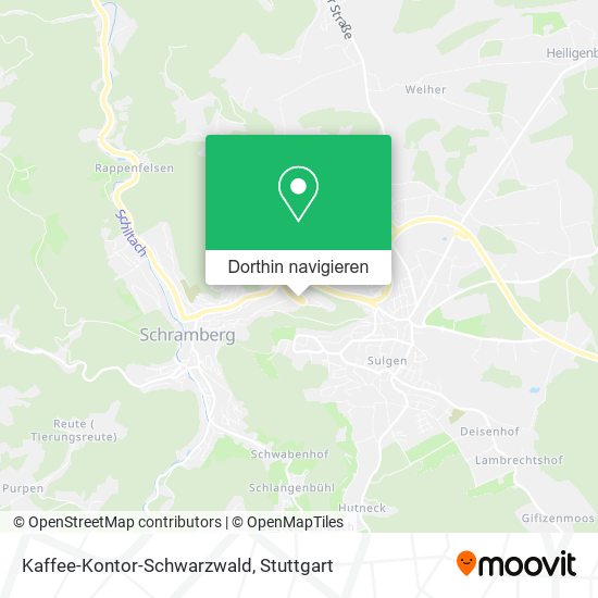 Kaffee-Kontor-Schwarzwald Karte
