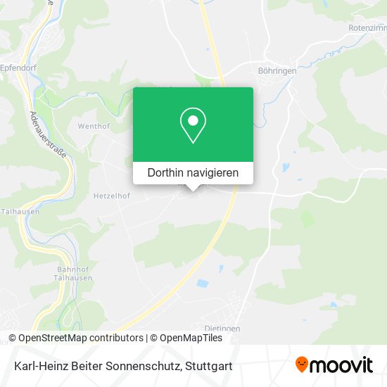 Karl-Heinz Beiter Sonnenschutz Karte