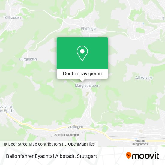 Ballonfahrer Eyachtal Albstadt Karte