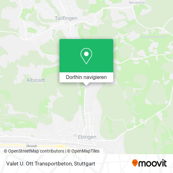 Valet U. Ott Transportbeton Karte