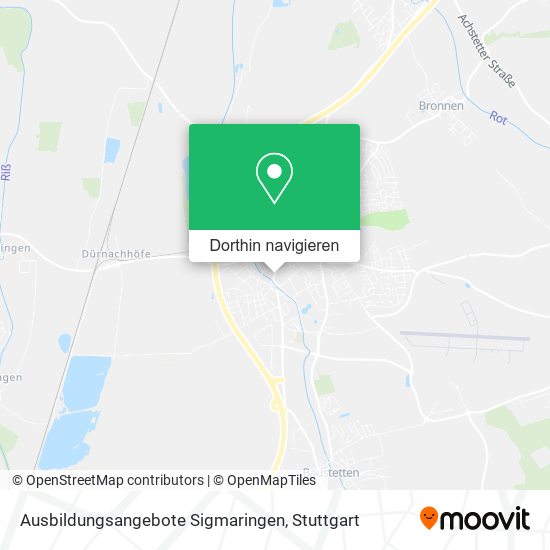 Ausbildungsangebote Sigmaringen Karte