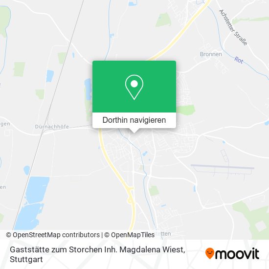 Gaststätte zum Storchen Inh. Magdalena Wiest Karte