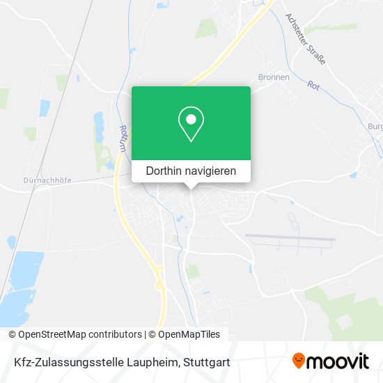 Kfz-Zulassungsstelle Laupheim Karte