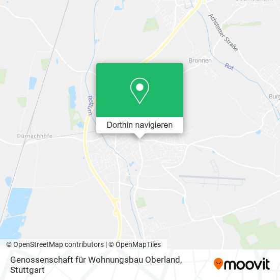 Genossenschaft für Wohnungsbau Oberland Karte