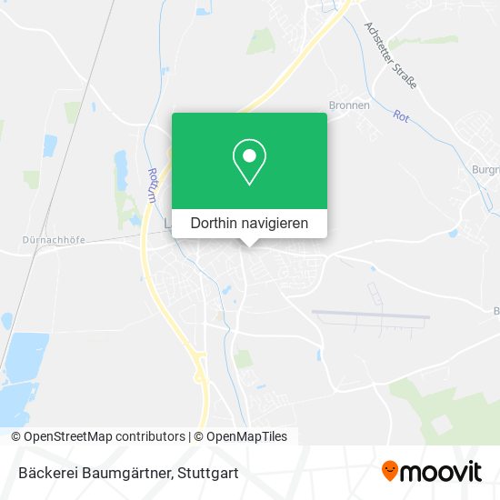 Bäckerei Baumgärtner Karte
