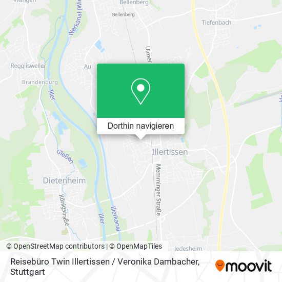 Reisebüro Twin Illertissen / Veronika Dambacher Karte