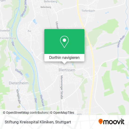 Stiftung Kreisspital Kliniken Karte