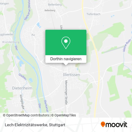 Lech-Elektrizitätswerke Karte