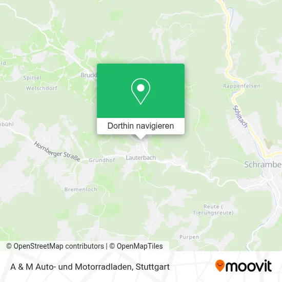 A & M Auto- und Motorradladen Karte
