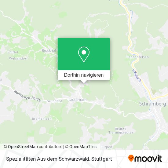 Spezialitäten Aus dem Schwarzwald Karte