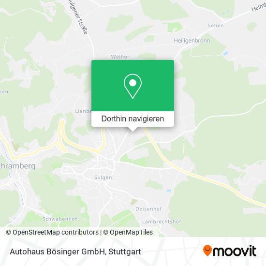 Autohaus Bösinger GmbH Karte