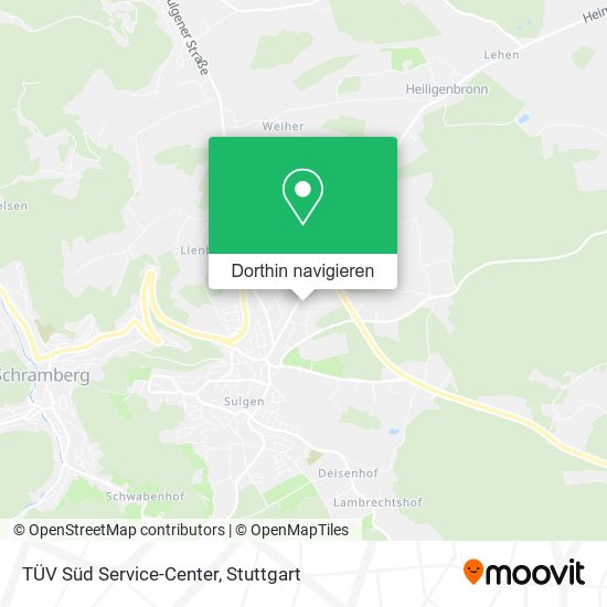 TÜV Süd Service-Center Karte