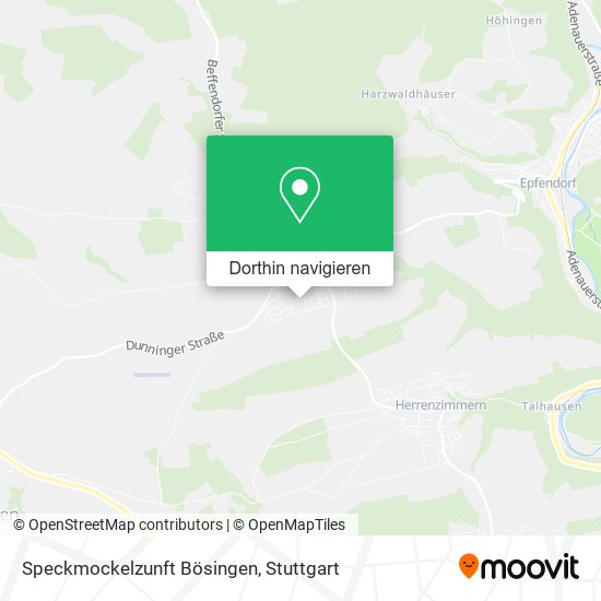 Speckmockelzunft Bösingen Karte