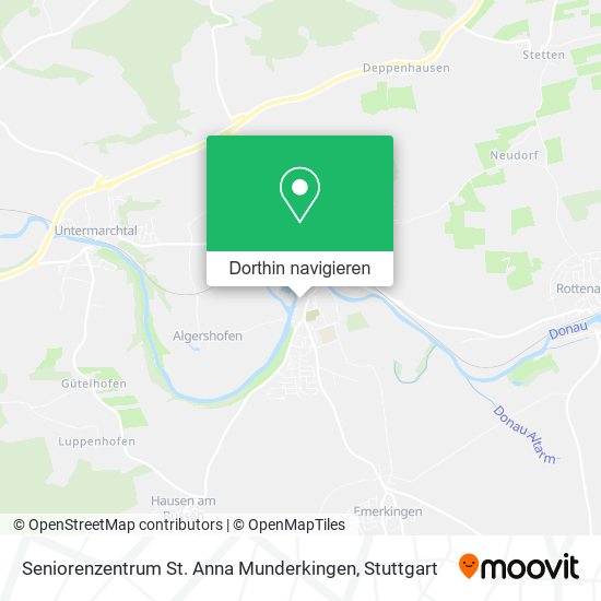 Seniorenzentrum St. Anna Munderkingen Karte