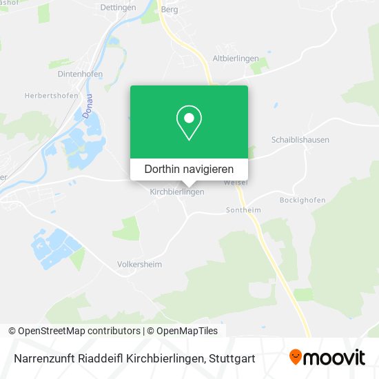 Narrenzunft Riaddeifl Kirchbierlingen Karte