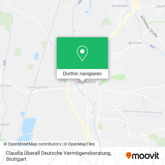 Claudia Überall Deutsche Vermögensberatung Karte