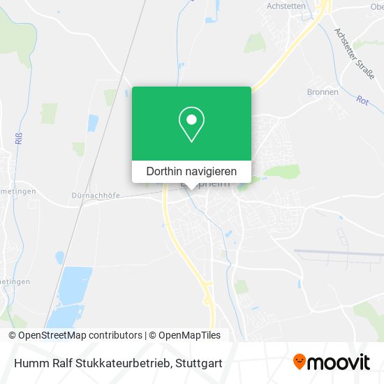 Humm Ralf Stukkateurbetrieb Karte