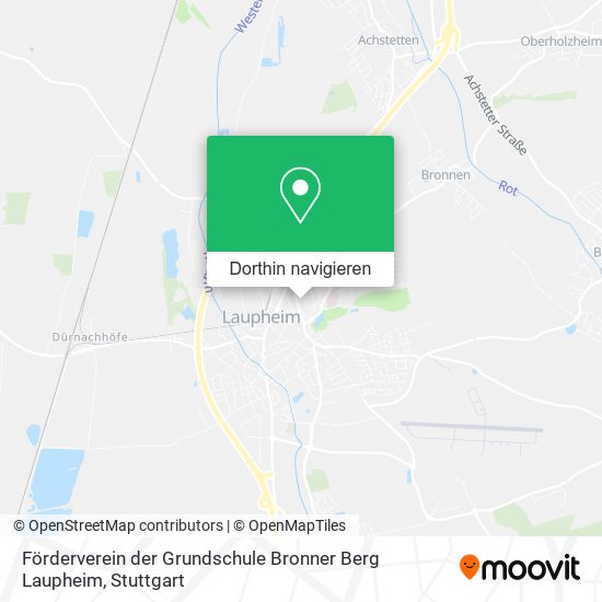 Förderverein der Grundschule Bronner Berg Laupheim Karte